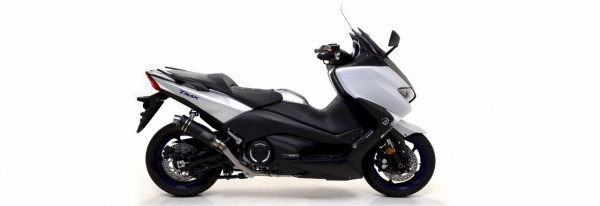 GIANNELLI Ipersport Komplettanlage Aluminium Schwarz mit Kat passend für Yamaha T-Max 530