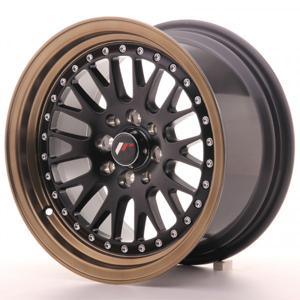 JR Wheels JR10 15x8 ET20 4x100/108 Black Flat Bronze