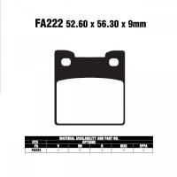 EBC-FA222 Bremsbeläge passend für Suzuki RF 900 R GT73B EBC-FA222 Bremsbeläge passend für Suzuki RF 900 R GT73B