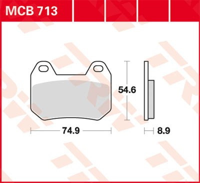 Scheibenbremsbeläge MCB713