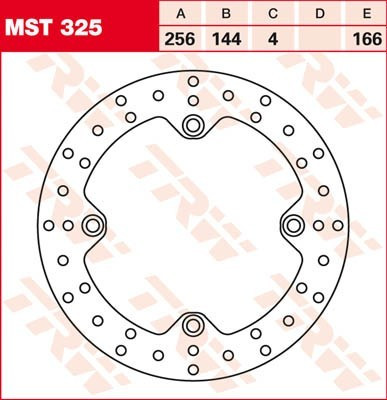 Bremsscheibe starr MST325