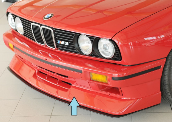 Rieger Spoilerlippe matt schwarz für BMW 3er E30 M3 Cabrio 01.86-