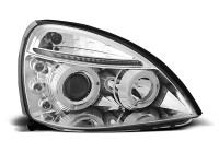 Angel Eyes Scheinwerfer Chrom passend für Renault Clio II 06/01–09/05 Angel Eyes Scheinwerfer Chrom passend für Renault Clio II 06/01–09/05