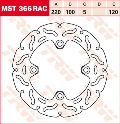 Bremsscheibe starr MST366RAC