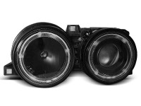 Scheinwerfer Angel Eyes schwarz passend für BMW E30 11.82-06.94 Scheinwerfer Angel Eyes schwarz passend für BMW E30 11.82-06.94