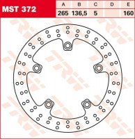 TRW Bremsscheibe starr MST372 passend für BMW Modelle TRW Bremsscheibe starr MST372 passend für BMW Modelle