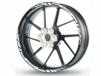 Felgenrandaufkleber TBRACE für 17 Zoll Felgen weiß Felgenrandaufkleber TBRACE für 17 Zoll Felgen weiß