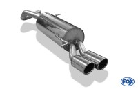 FOX Endschalldämpfer passend für VW Polo 6R GT und GTI 63,5mm 2x90 Typ 16 FOX Endschalldämpfer passend für VW Polo 6R GT und GTI 63,5mm 2x90 Typ 16