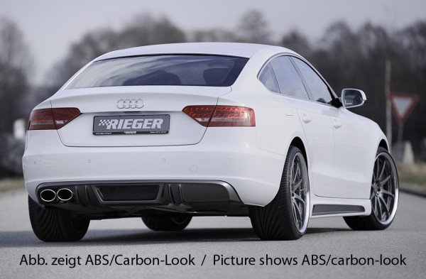 Rieger Heckeinsatz passend für Audi A5 (B8/B81) Sportback 06.07–07.11