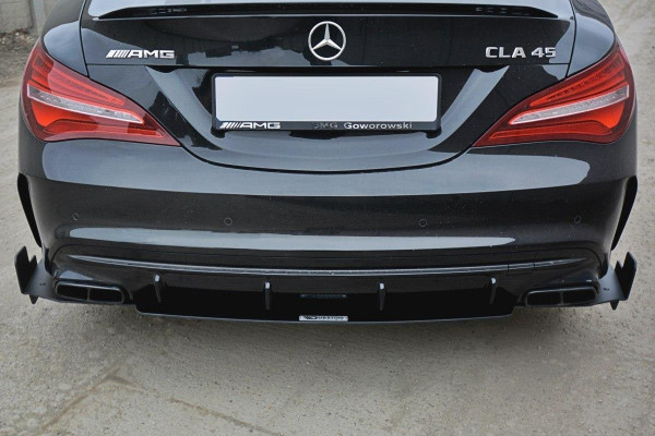 Diffusor Heck Ansatz Für Heckschürze V.3 Für Mercedes CLA A45 AMG C117 Facelift