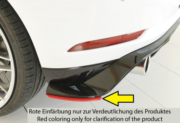 Rieger Heckschürzenansatz seitlich links für VW Golf 7 GTI-TCR 5-tür. 01.19-