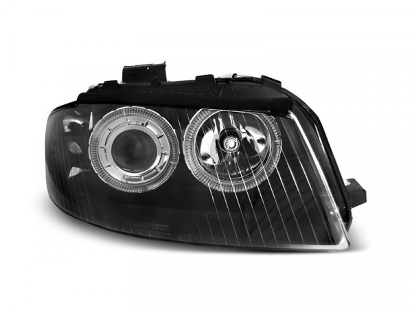 Scheinwerfer Angel Eyes schwarz passend für Audi A3 8p 05.03-03.08