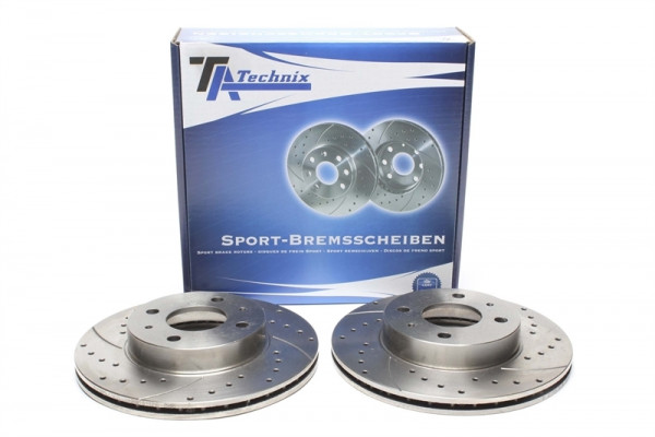 TA Technix Sport Bremsscheiben Satz Vorderachse passend für Nissan Almera
