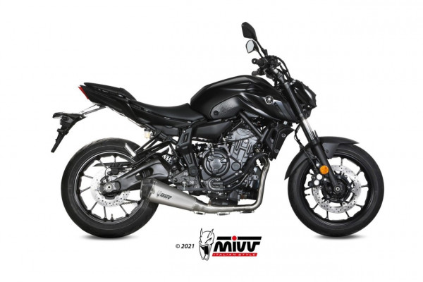 MIVV DELTA RACE Edelstahl Komplettanlage passend für YAMAHA MT-07/FZ-07 21-22