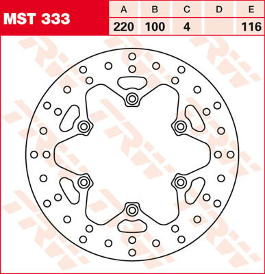 Bremsscheibe starr MST333