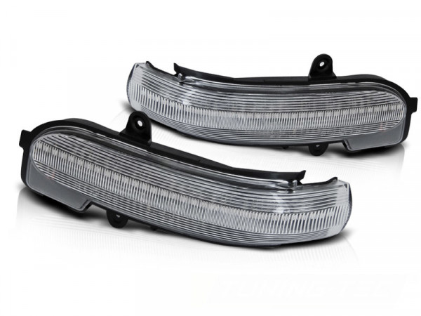 Blinker im Spiegel weiße LED dynamische Blinker passend für Mercedes W203 T203 Cl203 00-07