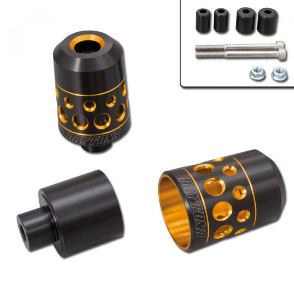 Daytona Hollow Lenkergewichte gold eloxiert passend für 7/8" + 1" Lenker
