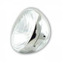 H4-Scheinwerfer British Style 7 Zoll Chrom Klarglas E-geprüft H4-Scheinwerfer British Style 7 Zoll Chrom Klarglas E-geprüft