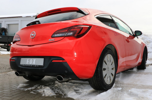 Opel Astra J GTC Endschalldämpfer quer Ausgang rechts/links - 115x85 Typ 32 rechts/links