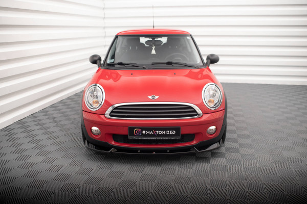 Front Ansatz Für Mini One R56 Schwarz Hochglanz