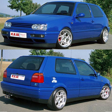 K.A.W. PlusKit Sportfahrwerk passend für Volkswagen Golf 3 1HX0