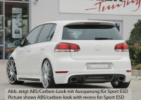 Rieger Heckschürzenansatz passend für VW Golf 6 GTI 5-tür. Rieger Heckschürzenansatz passend für VW Golf 6 GTI 5-tür.
