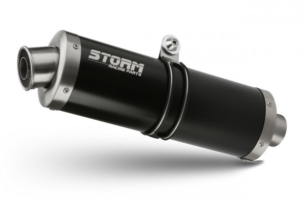 Storm By MIVV Oval Edelstahl Schwarz CF MOTO 650 MT 21-23