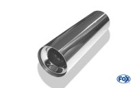FOX Anschweißendrohr Typ 11 Ø90 mm mit Absorber – Edelstahl glänzend FOX Anschweißendrohr Typ 11 Ø90 mm mit Absorber – Edelstahl glänzend