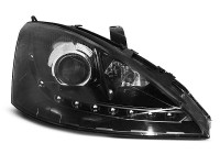 Scheinwerfer passend für Ford Focus 11.01-10.04 Tageslicht Schwarz Scheinwerfer passend für Ford Focus 11.01-10.04 Tageslicht Schwarz