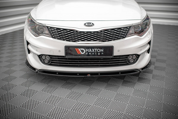 Front Ansatz V.1 Für Kia Optima Mk4 Schwarz Hochglanz