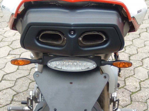 Kennzeichenhalter für Ducati 749 999 (alle Baujahre) Rücklicht getönt