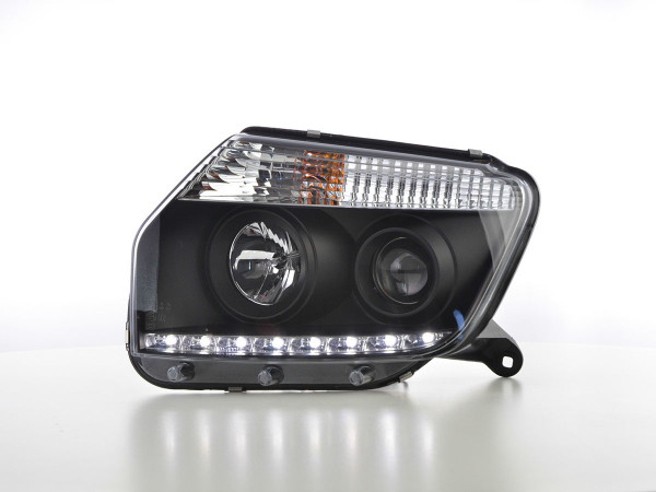 Scheinwerfer Set Daylight LED Tagfahrlicht Dacia Duster ab 2014 schwarz