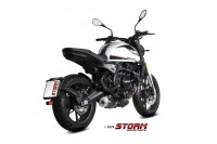 STORM by MIVV Oval Endschalldämpfer Edelstahl Schwarz passend für MOTO MORINI SEIEMMEZZO STR 22-24 STORM by MIVV Oval Endschalldämpfer Edelstahl Schwarz passend für MOTO MORINI SEIEMMEZZO STR 22-24