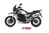 Storm by MIVV OVAL Endschalldämpfer passend für Moto Guzzi V85 TT 19-22 Storm by MIVV OVAL Endschalldämpfer passend für Moto Guzzi V85 TT 19-22