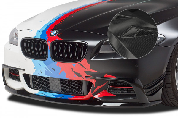 Cup-Spoilerlippe mit ABE für BMW 5er F10 / F11 M-Paket CSL412 Schwarz Strukturiert