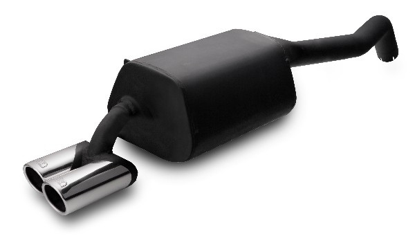 Ulter Sportauspuff passend für Renault Megane III Coupe & Hatchback 2008-2012 2 Endrohre rund Ø70