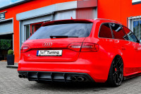 Gefräster Heckansatz aus ABS passend für Audi S4 B8 Facelift Gefräster Heckansatz aus ABS passend für Audi S4 B8 Facelift