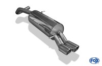 FOX Endschalldämpfer 63,5mm 2x76 Typ 16 passend für VW Polo 6R GT / GTI FOX Endschalldämpfer 63,5mm 2x76 Typ 16 passend für VW Polo 6R GT / GTI