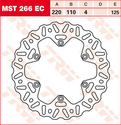 Bremsscheibe starr MST266EC