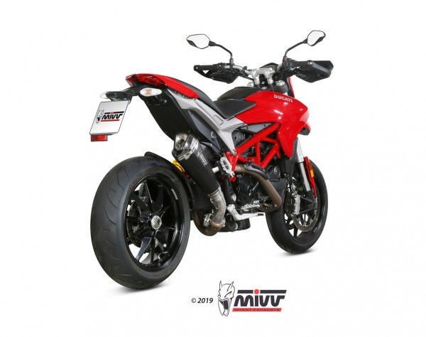 MIVV DELTA RACE Edelstahl Schwarz Ducati Hypermotard 939 2016-2018