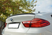 Spoiler CAP Für BMW X4 M Paket Schwarz Hochglanz