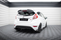 Diffusor Heck Ansatz Für Ford Fiesta ST (3-Türige Version) Mk7 Facelift Schwarz Hochglanz