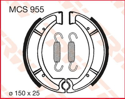 Bremsbacken MCS955
