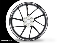 Felgenrandaufkleber GP Race chrom Felgenrandaufkleber GP Race chrom