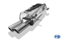 FOX Endschalldämpfer 2x70 Typ 16 passend für Ford Fiesta VII FOX Endschalldämpfer 2x70 Typ 16 passend für Ford Fiesta VII