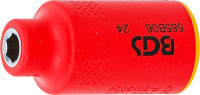 VDE-Steckschlüssel-Einsatz Sechskant 6 mm VDE-Steckschlüssel-Einsatz Sechskant 6 mm