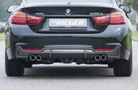 Rieger Heckeinsatz carbon look für BMW 4er F36 (3C) Gran Coupé (5-tür.) 07.15- (ab Facelift) LCI