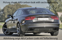 Rieger Heckeinsatz carbon look für Audi A5 (B8/B81) Sportback 10.11-06.16 (ab Facelift) Ausführung: Schwarz matt