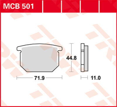 Scheibenbremsbeläge MCB501