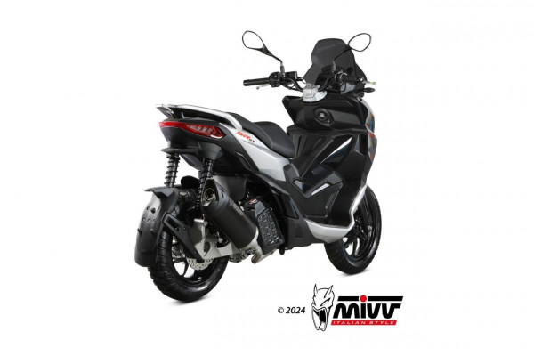 MIVV MOVER Edelstahl Schwarz APRILIA SR 200 GT 22-24